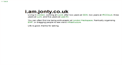 Desktop Screenshot of i.am.jonty.co.uk